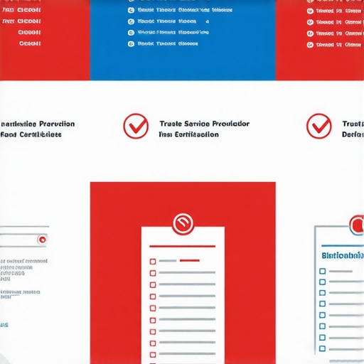 Infographic illustrating key trusted service provider indicators
