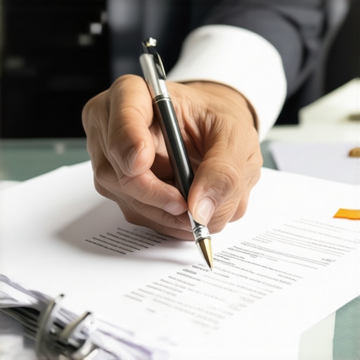 Professional reviewing warranty documents and external validations for trustworthiness