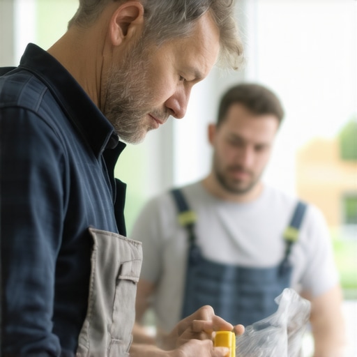 Contractor explaining project details to homeowner