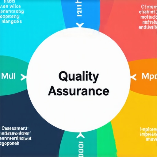 Diagram showing steps in a quality assurance process for service providers