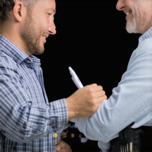 Contractor discussing project details with a homeowner, symbolizing trust and transparency