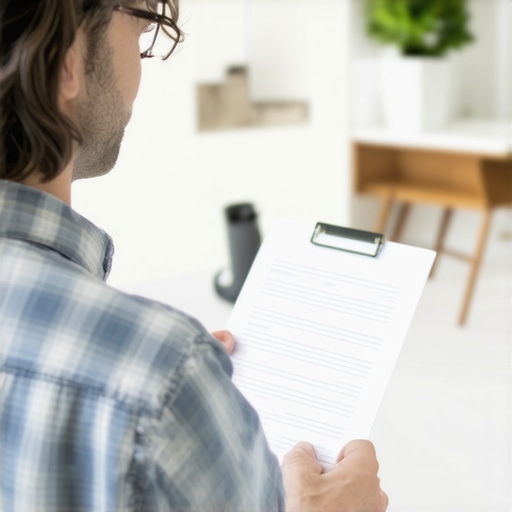 Homeowner signing a contract with a trusted service provider