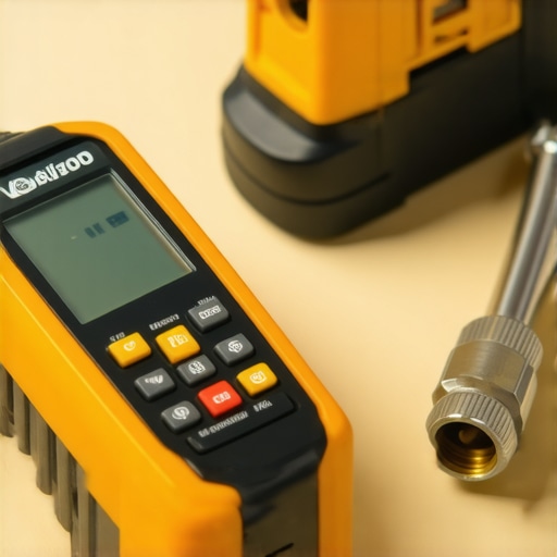 Moisture meter and digital inspection tools used for home maintenance
